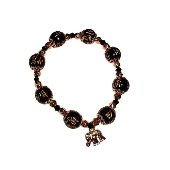Handmade Beaded Stretch Bracelet - Picture 1 of 1